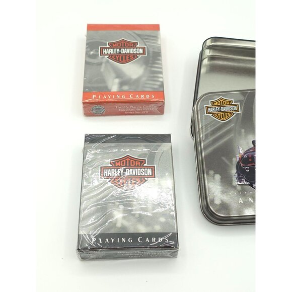 Harley-Davidson Playing Cards New-Sealed Set With Collectible Tin - "An American - Picture 2 of 5